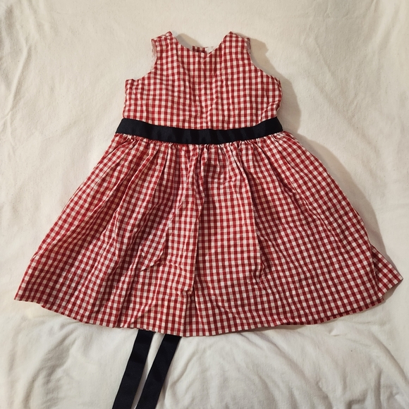 Red and White Plaid Dress 12 months - Picture 1 of 5